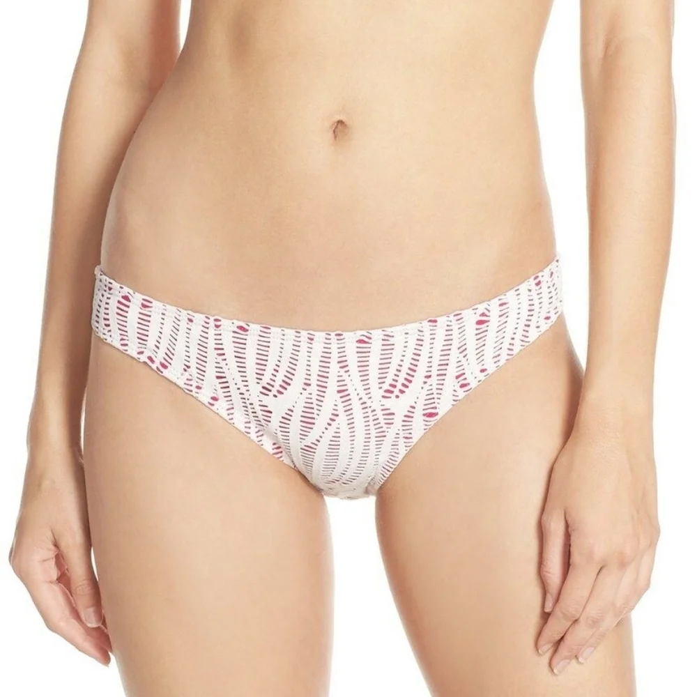 NWT $125 PRISM Punta‎ Bikini Bottoms in Ivory/Fuchia-Rose [SZ 42 IT]